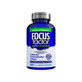 Focus Factor Adults Extra Strength, 120 Count - Brain Supplement for Memory, Concentration and Focus - Complete Multivitamin with DMAE, Vitamin D, DHA - Trusted Health Vitamins