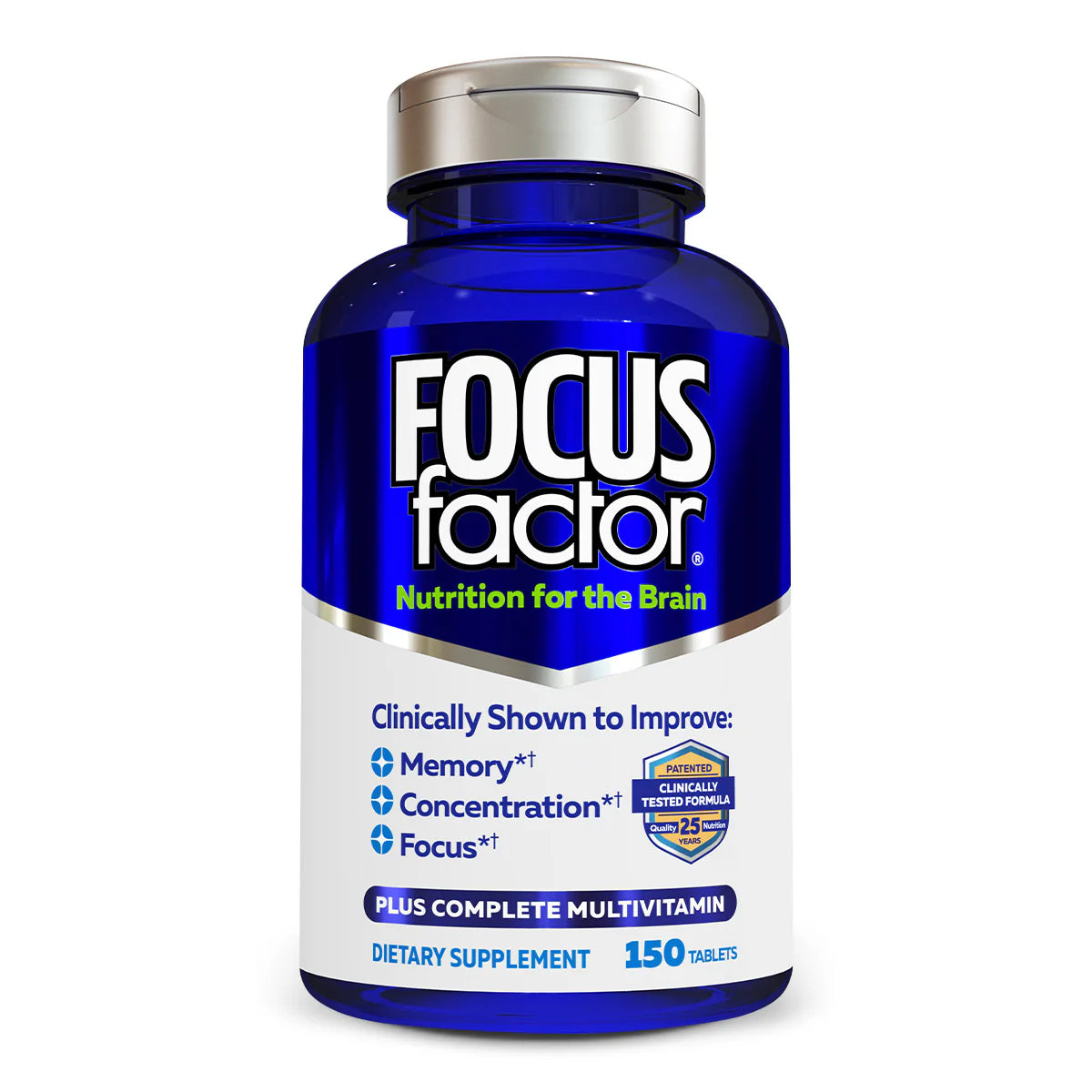 Focus Factor Brain Supplement Multivitamin Improve Memory and Clarity Boost Concentration Neuro 180