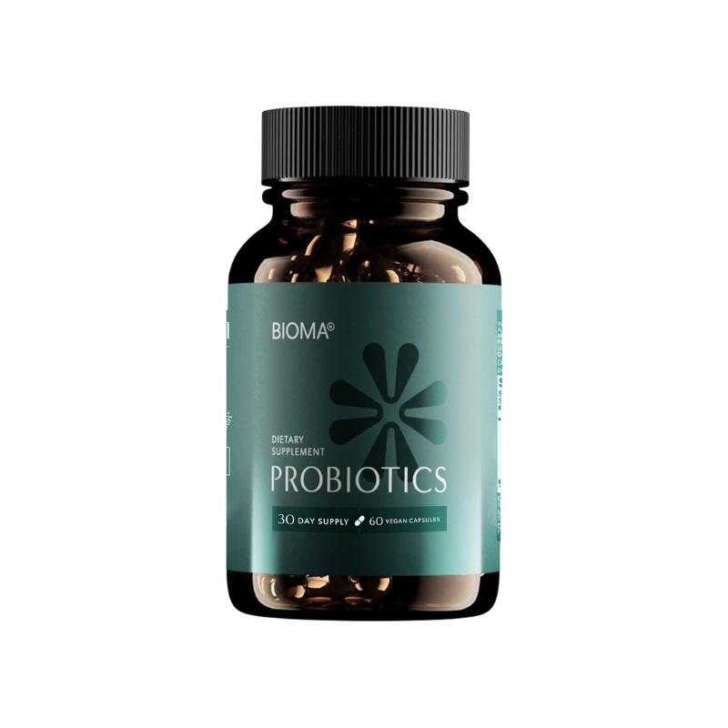BIOMA Probiotics - Digestive Health Probiotic - Gut Support for Men & Women with Xylooligosaccharides, Tributyrin & Bifidobacterium 60 capsules