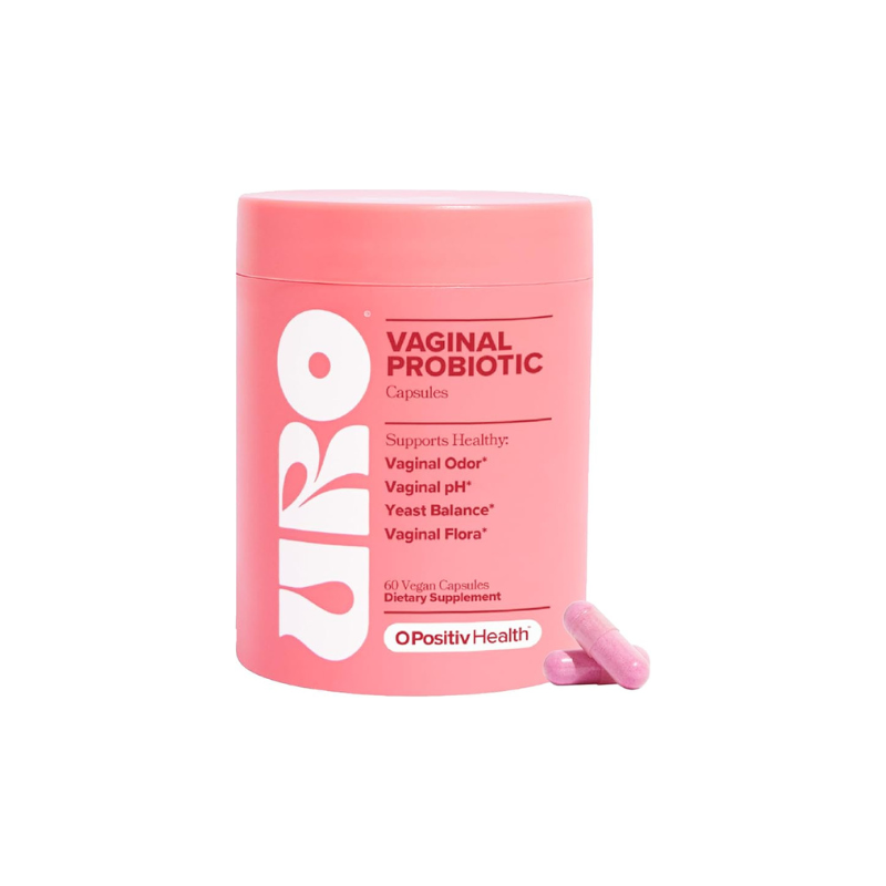 O Positiv URO Vaginal Probiotics for Women pH Balance with Prebiotics & Lactobacillus Probiotic Blend - Vaginal Health Supplement - Promote Healthy Vaginal Odor & Vaginal Flora, 60 Count (Pack of 1)