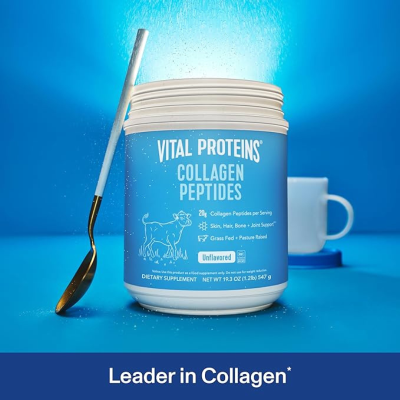 Vital Proteins Collagen Peptides Powder - Grass Fed Collagen Peptides for Hair, Nail, Skin, Bone & Joint Health 24oz