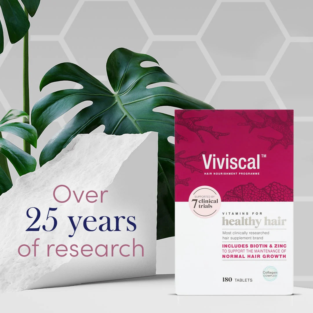 Viviscal Hair Growth Supplements for Women, Thicker Fuller Hair Support for Thinning Hair and Hair Loss  180 Tablets