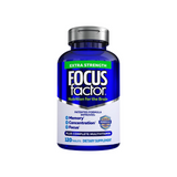 Focus Factor Adults Extra Strength, 120 Count - Brain Supplement for Memory, Concentration and Focus - Complete Multivitamin with DMAE, Vitamin D, DHA - Trusted Health Vitamins