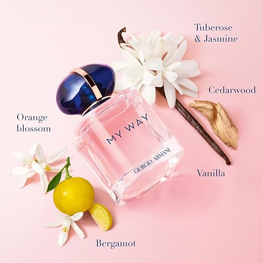 Armani Beauty - My Way - Eau de Parfum - Women's Perfume - Floral Woody Fragrance - Bergamot, Orange Blossom, Tuberose, Jasmine, Cedarwood, Vanilla and White Musk Notes