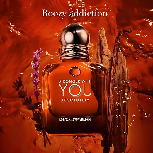 Armani beauty - Stronger With You Absolutely - Parfum - Cologne for Men - Spicy Ambery Gourmand Men’s Fragrance – Rum Accord, Cedarwood, Lavendar & Vanilla Notes 3.4oz