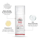 EltaMD UV Clear Face Sunscreen SPF 46, Oil-Free with Zinc Oxide | Dermatologist Recommended