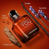 Armani beauty - Stronger With You Absolutely - Parfum - Cologne for Men - Spicy Ambery Gourmand Men’s Fragrance – Rum Accord, Cedarwood, Lavendar & Vanilla Notes 3.4oz