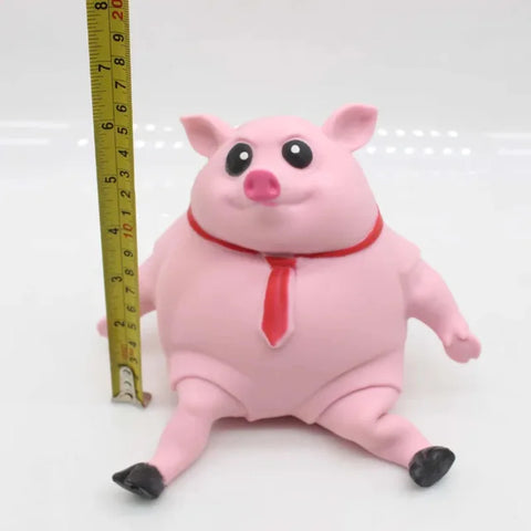 Cute Pink Pig Pinching Toys Soft Stretching Toys Piggy Pop Rebound Distortion Fear Lighting Toys For Kids Adult Birthday Gift