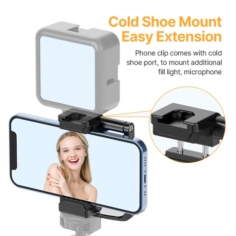 Ulanzi ST-30 Flip Mirror kit Phone Camera Periscope Vlog Selfie Bracket Phone clip With Cold Shoe Universal for iPhone 13