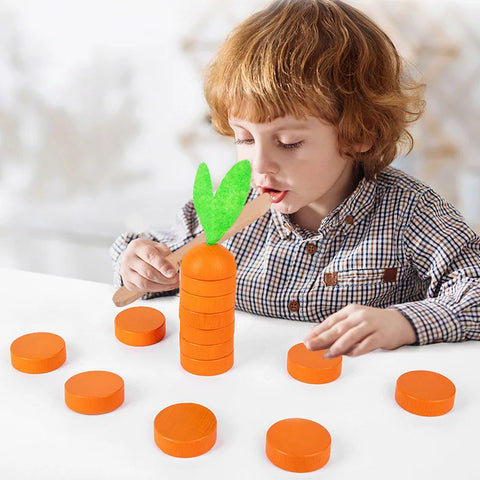 Funny Children Educational Toys Simulation Carrot Vegetables Cognition Balancing Parent Child Interaction Gift For Boys Girls