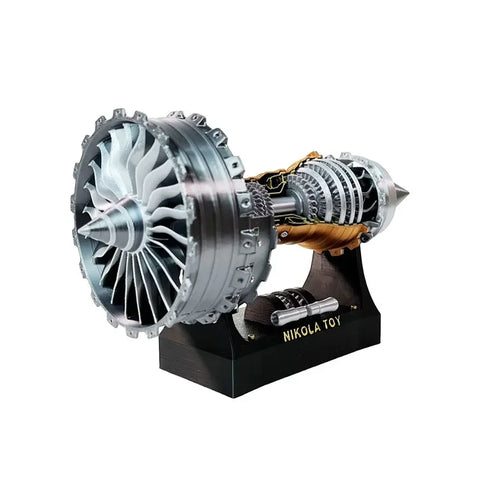 Turbojet Turbofan Engine Stepless Speed Regulation Tail Flame Lightweight PAL 3D Printing Craft Toy Plastic Model Toy Kit