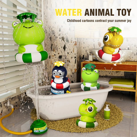 Spinning Launcher Toys Outdoor Water Pressure Lift Jet Sprinkler Toy Fun Interaction In Garden Lawn Water Animal Toys for Kids