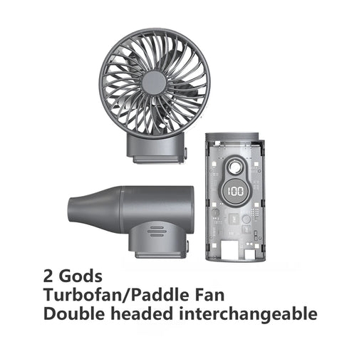 Handheld Jet Fan 100,000RPM Brushless Motor Duct Fan High Power Ducted Turbofan Violent Dust Blower Multi-speed Adjustment