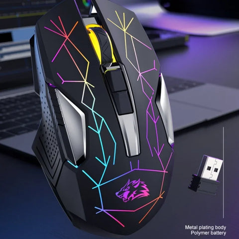 Ziyoulang X18 Wireless Charging Mechanical Mouse RGB 2400dpi Esports Gaming Mouse Pc Office Laptop Gaming Computer  Accessories