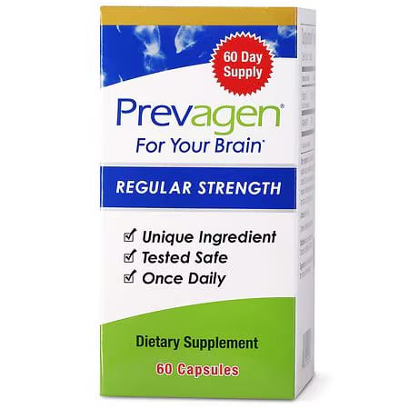 Prevagen Regular Strength 10mg, 60 Capsules with Apoaequorin & Vitamin D