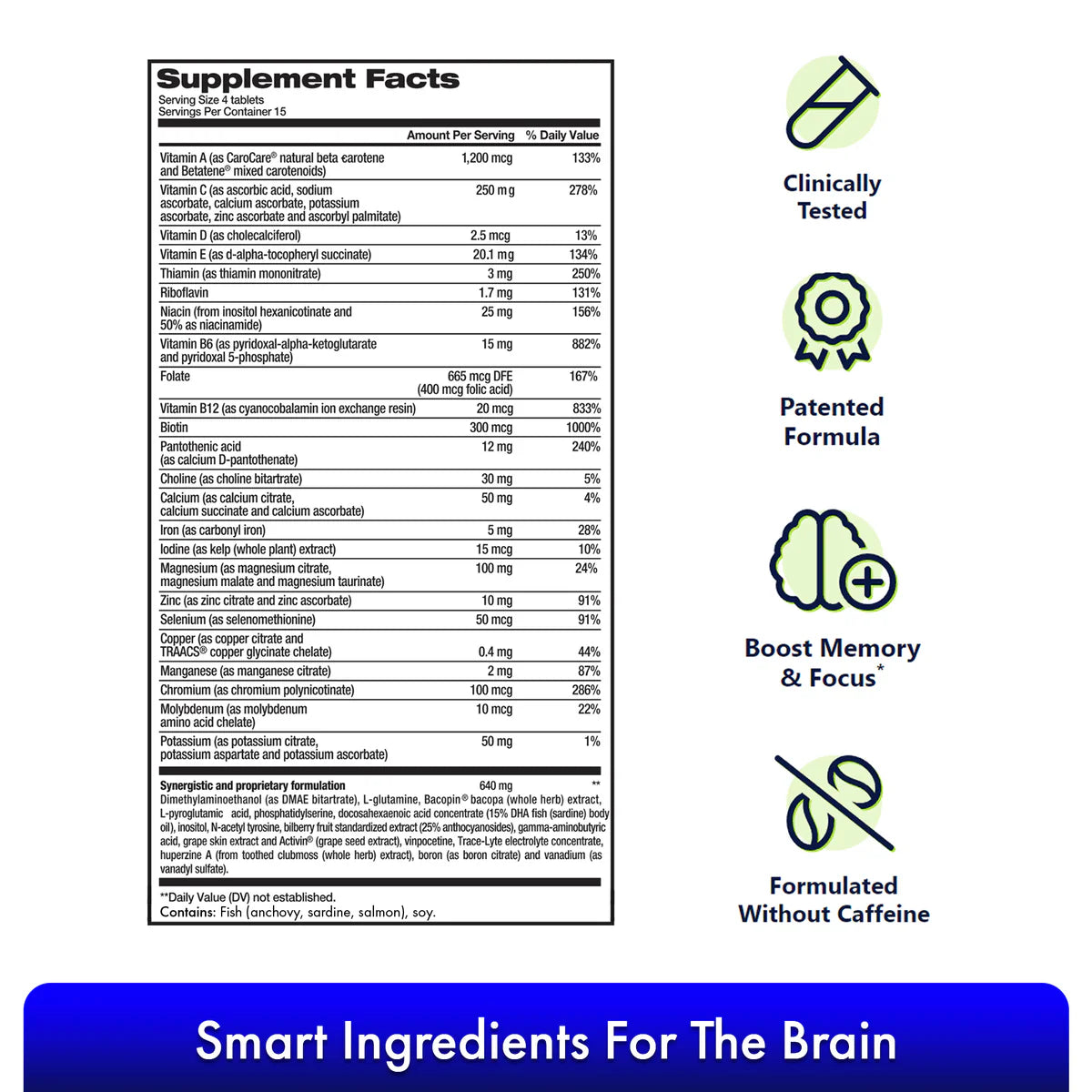 Focus Factor Brain Supplement Multivitamin Improve Memory and  Clarity Boost Concentration Neuro 180