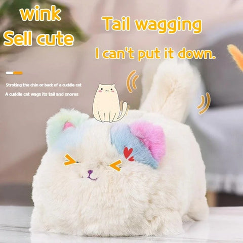 Cat Plush Electric Doll Able To Talk Fun To Repeat Shaking Tail Selling Cute Children's Toy Gift For Baby