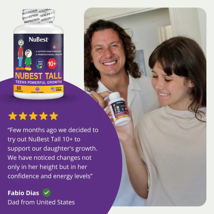 NuBest Tall 10+ - Premium Bone Strength Formula, Enhanced Immunity and Overall Health